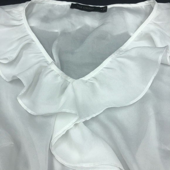 The Limited Sheer Ruffle Top - Picture 4 of 6